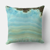 青灰色のアゲイトの岩石結晶パターン クッション (裏面)