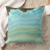 青灰色のアゲイトの岩石結晶パターン クッション (ブランケット)