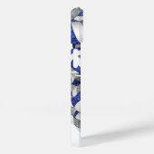 青灰色の女モノグラムのの子バレーボール Case-Mate iPhoneケース (裏面 / 右)