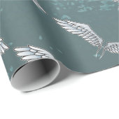 青灰色の翼 ラッピングペーパー (ロールコーナー)