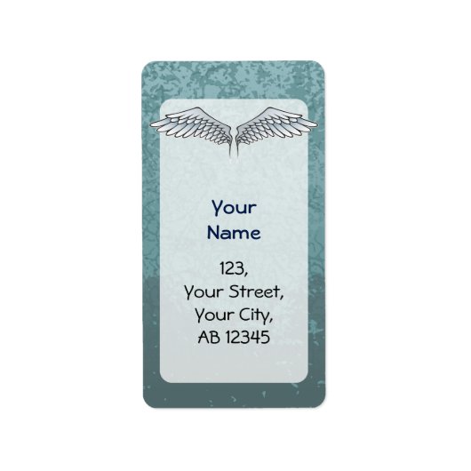 青灰色の翼 ラベル (正面)