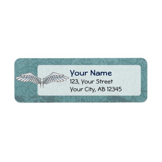 青灰色の翼 ラベル (正面)