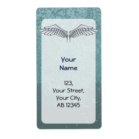青灰色の翼 ラベル (正面)