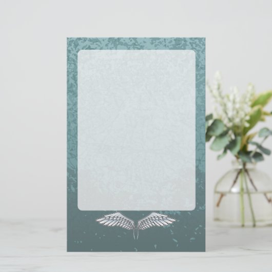 青灰色の翼 便箋 (スタンド正面)