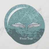 青灰色の翼 招待状 (正面/裏面)