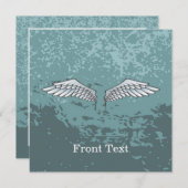青灰色の翼 招待状 (正面/裏面)