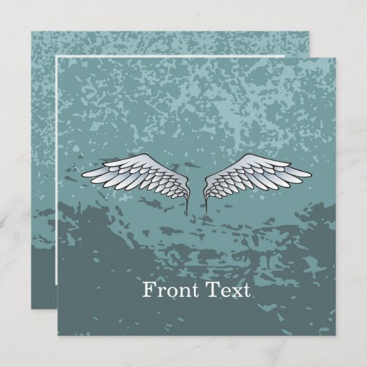 青灰色の翼 招待状 (正面/裏面)