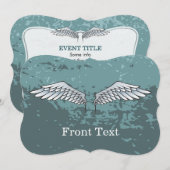 青灰色の翼 招待状 (正面/裏面)