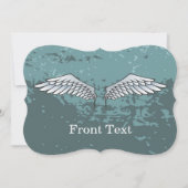 青灰色の翼 招待状 (正面)