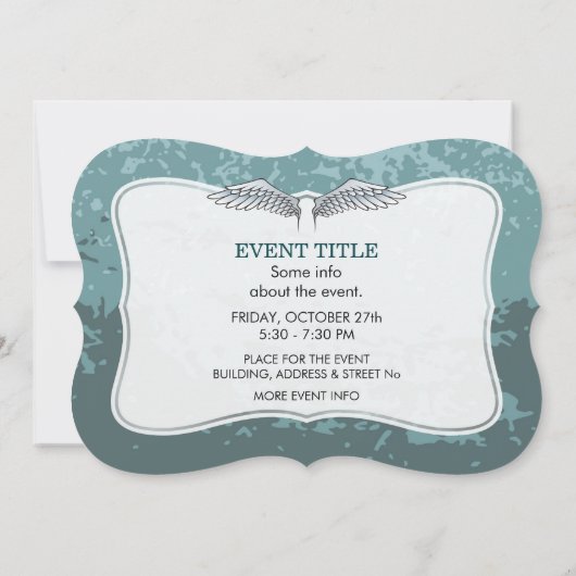 青灰色の翼 招待状 (裏面)