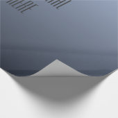 青灰色グラディエントカスタム文字ラップ紙 ラッピングペーパー (角)