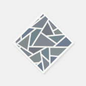 青灰色モザイク模様 スタンダードカクテルナプキン (角)
