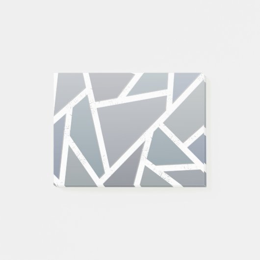 青灰色モザイク模様 ポストイット (正面)