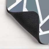 青灰色モザイク模様 マウスパッド (コーナー)