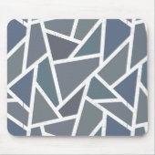 青灰色モザイク模様 マウスパッド (正面)