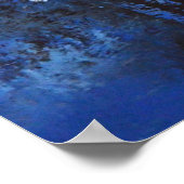 青灰色抽象芸術ポスター ポスター (角)