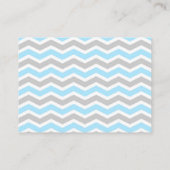 青灰色男の子ベイビーシャワーの本のリクエスト エンクロージャーカード (裏面)