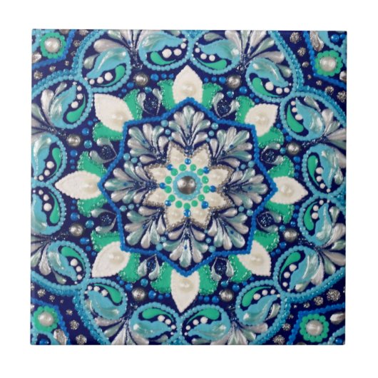 青点絵曼荼羅 タイル (正面)