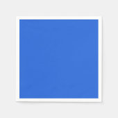 青無地の王室のすべての行事 スタンダードカクテルナプキン (正面)