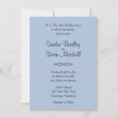 青無地の結婚式招待状 招待状 (正面)