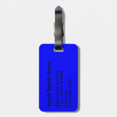 青無地の色 ラゲッジタグ (裏面縦)