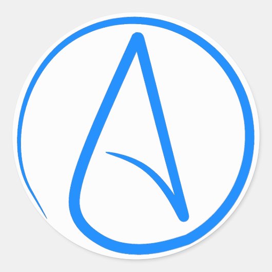 青無神論者A ラウンドシール (正面)