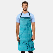 青煉瓦壁電気メータ エプロン (着用した状態)