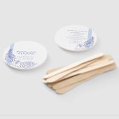 青熱帯植物線画結婚術 ハンドファン (組立なし)