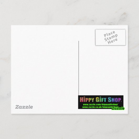 青熱狂するいフラクタル模様 ポストカード (裏面)