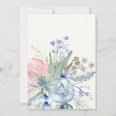 青牡丹の結婚式の日付を保存 セーブザデート (裏面)