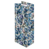 青牡丹の花柄ハッピーマザーズデイ ワインギフトバッグ (裏面アングル)