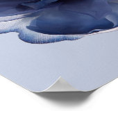 青牡丹の花 ポスター (角)