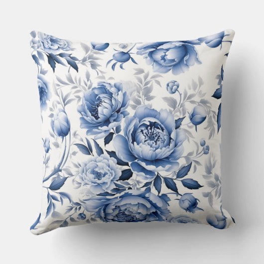 青牡丹 クッション (裏面)