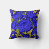 青牡丹 クッション (裏面)