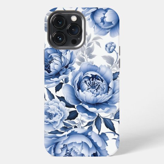 青牡丹 iPhoneケース (裏面)