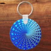 青牡蠣の渦巻き型 キーホルダー (正面)