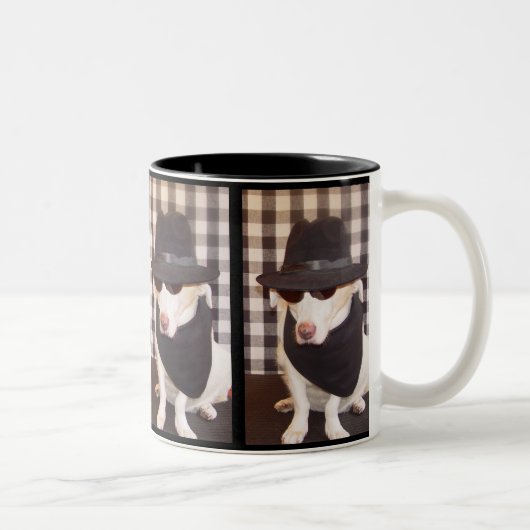 青犬のマグ ツートーンマグカップ (右)