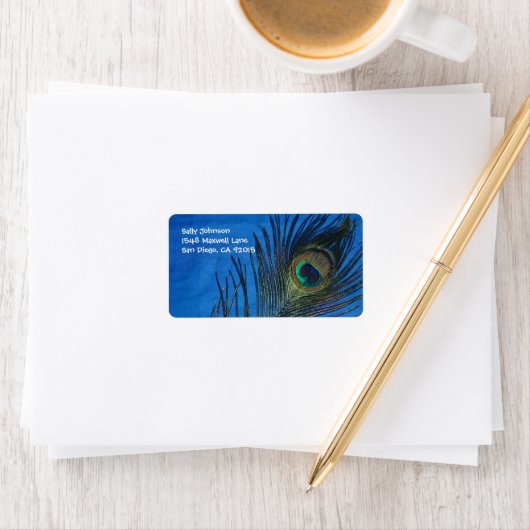 青独身の孔雀 ラベル (インサイチュ)