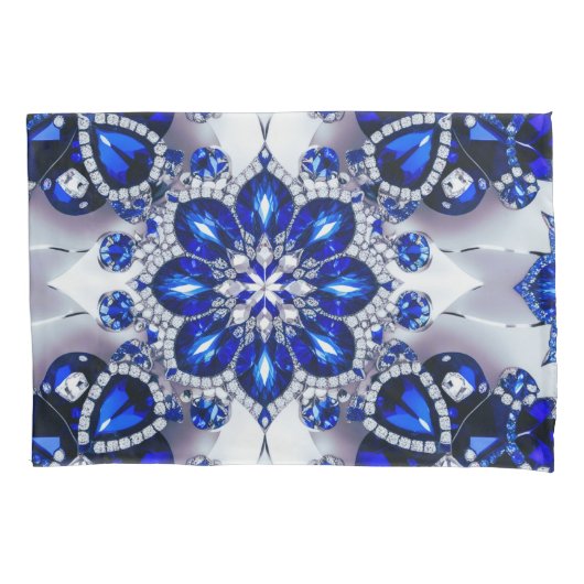 青独身の色の枕カバー 枕カバー (正面)