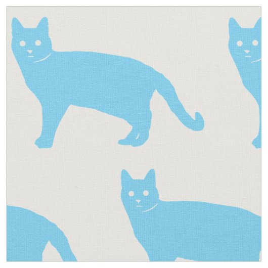 青猫 ファブリック (クローズアップ)