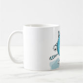 青猫-モンスターのマグ コーヒーマグカップ (左)