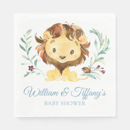 青獅子の赤ちゃんシャワーfor boy スタンダードランチョンナプキン