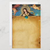 青玉付き天使とヴァージンパーチメント 便箋 (正面/裏面)