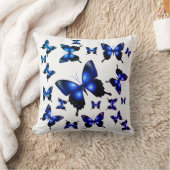 青王室のいエレガントお洒落蝶 クッション (ブランケット)