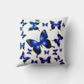 青王室のいエレガントお洒落蝶 クッション (裏面)