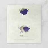 青王室のいベージュの花結婚植物 プレイスカード (外部開封)