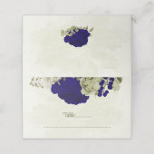 青王室のいベージュの花結婚植物 プレイスカード (外部開封)