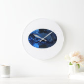 青王室のい楕円形サファイアブルー大時計 ラージ壁時計 (ホーム)