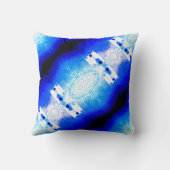 青王室のい白の斜めモサ地中海のics クッション (裏面)