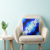 青王室のい白の斜めモサ地中海のics クッション (椅子)